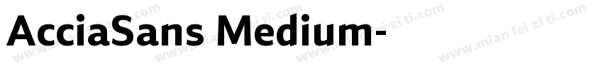 AcciaSans Medium字体转换
